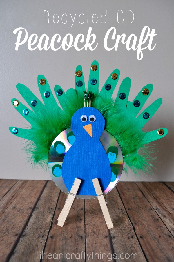 day craft for ideas creative independence Heart for  Craft Crafty Peacock Things I Recycled  Kids CD