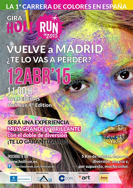 Abiertas las inscripciones para Holi Run Madrid