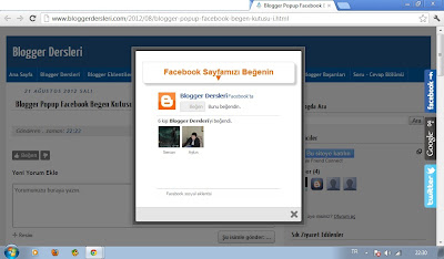 Blogger Eklentileri - Blogger Popup Facebook Beğen Kutusu - ( Kullanıcıyı Tanıyan )