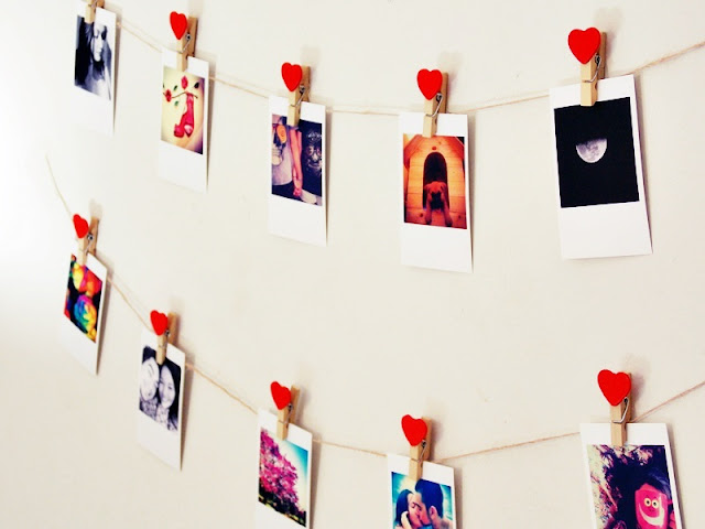 Decore seu quarto com um lindo varal de fotos - COMO FAZER - 