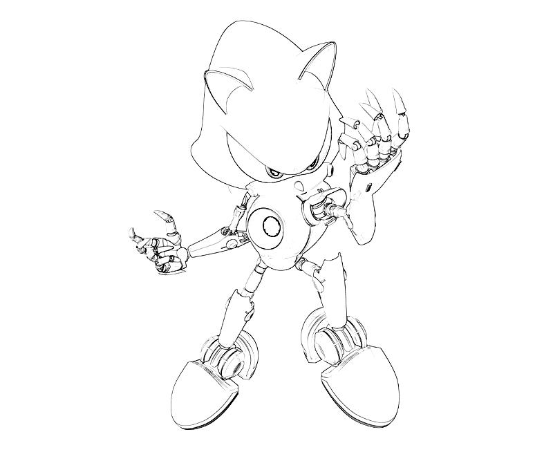 Printable Sonic Generations Rouge The Bat Character Coloring Pages title=