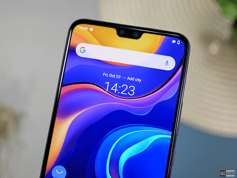 Wider notch for the selfie dual cam