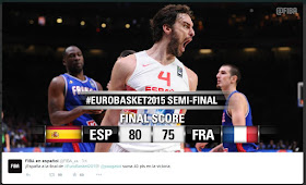 FIBA en Español - @FIBA_es - Tuiteando el #EuroBasket2015: España - Francia - Twitter - Facebook - Youtube - Google+ - Instagram