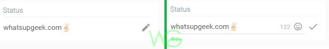 how to changestatus in whatsapp web