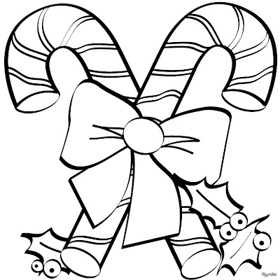 Christmas Coloring Sheets Free on Christmas Candy Can Coloring Page
