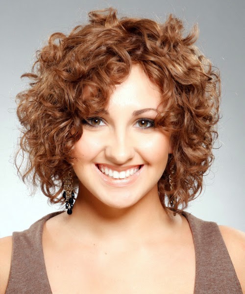 medium curly hairstyles for round faces