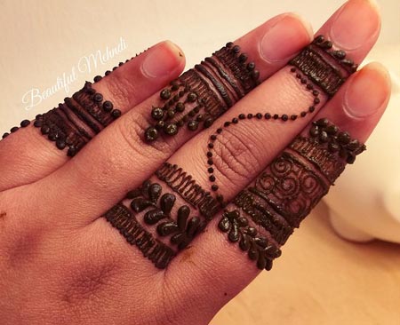 Alluring Ring Mehndi Designs For Fingers