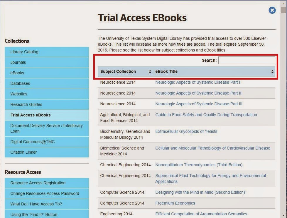 http://library.tmc.edu/resources/trial-access-ebooks/