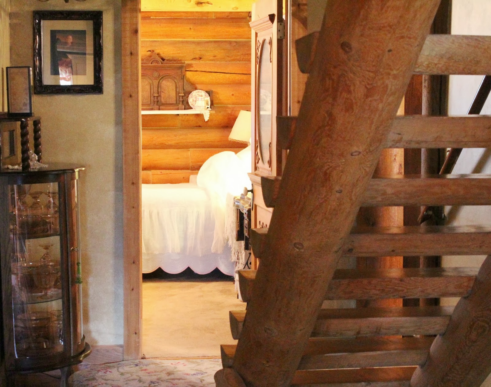 log cabin bed frame
