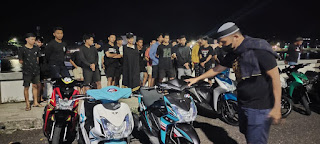 Saat Ops Bali, Personel Satlantas Polres Parepare Jaring 23 Unit Motor Yang Sedang Konvoi 