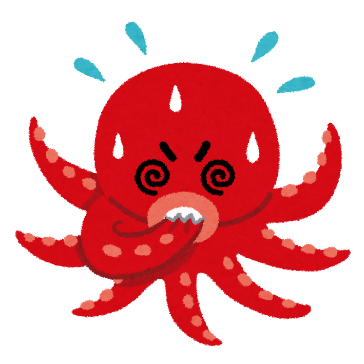 自分の足を食べるタコのイラスト かわいいフリー素材集 いらすとや 自分の足を食べるタコのイラスト かわいいフリー素材集 いらすとや