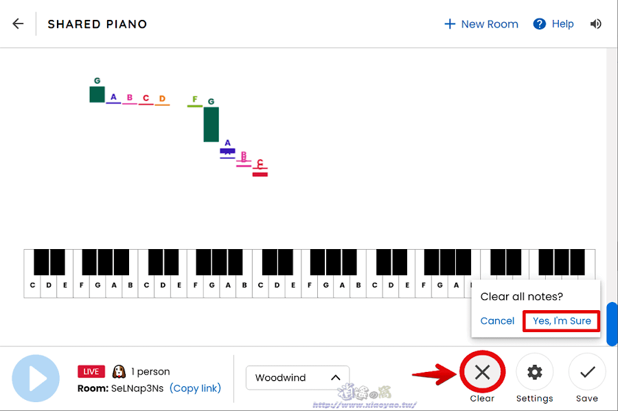 Shared Piano 共享鋼琴可多人線上合奏音樂