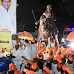 पारंपरिक वाद्यांच्या गजरात शिवरायांच्या अश्वारूढ पुतळ्याची ऐतिहासिक मिरवणूक