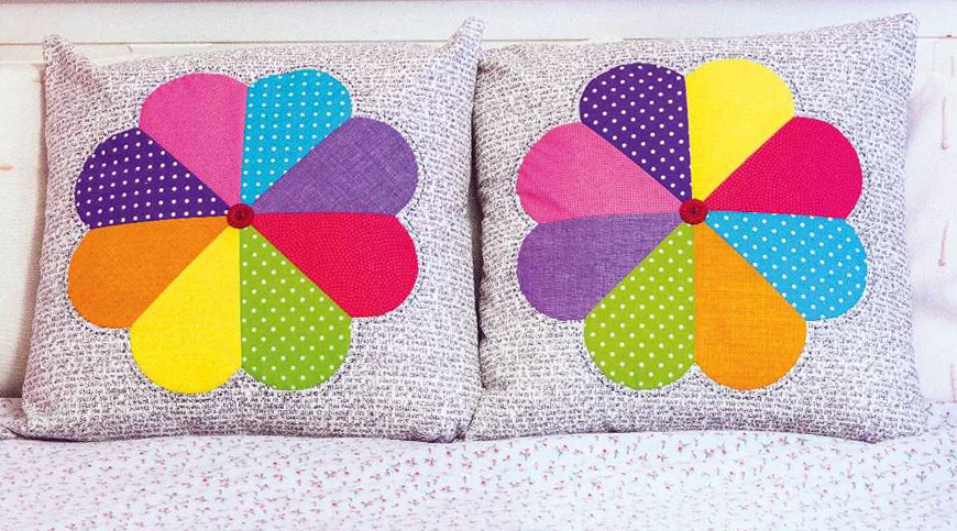 Petal cushions. Patchwork 