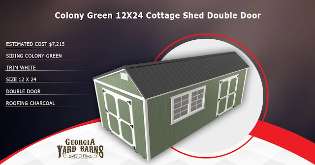 12X24 Cottage Shed