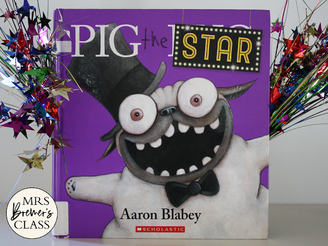 Pig the Star book activities unit with Common Core aligned literacy companion activities for Kindergarten and First Grade