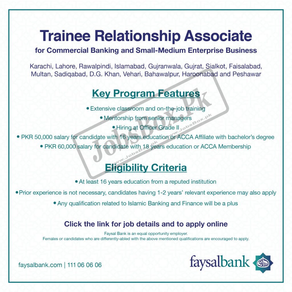 Faysal Bank Jobs 2022 - https://faysalbank.rozee.pk/jobs.php - Faysal Bank Careers