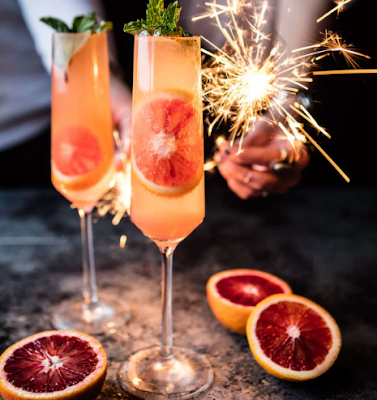 blood orange champagne mule #drink