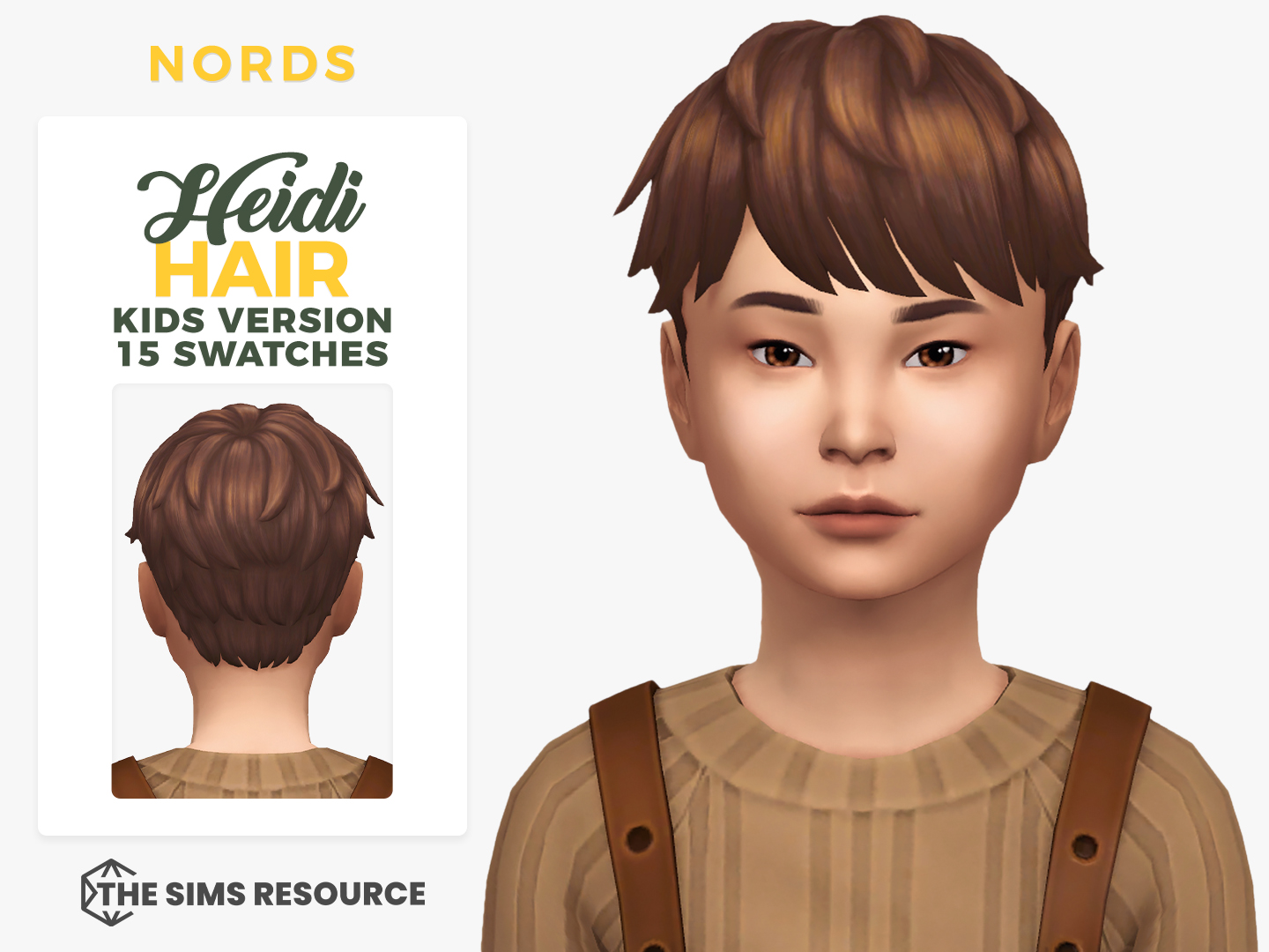 Heidi Sims 4 CC Hair