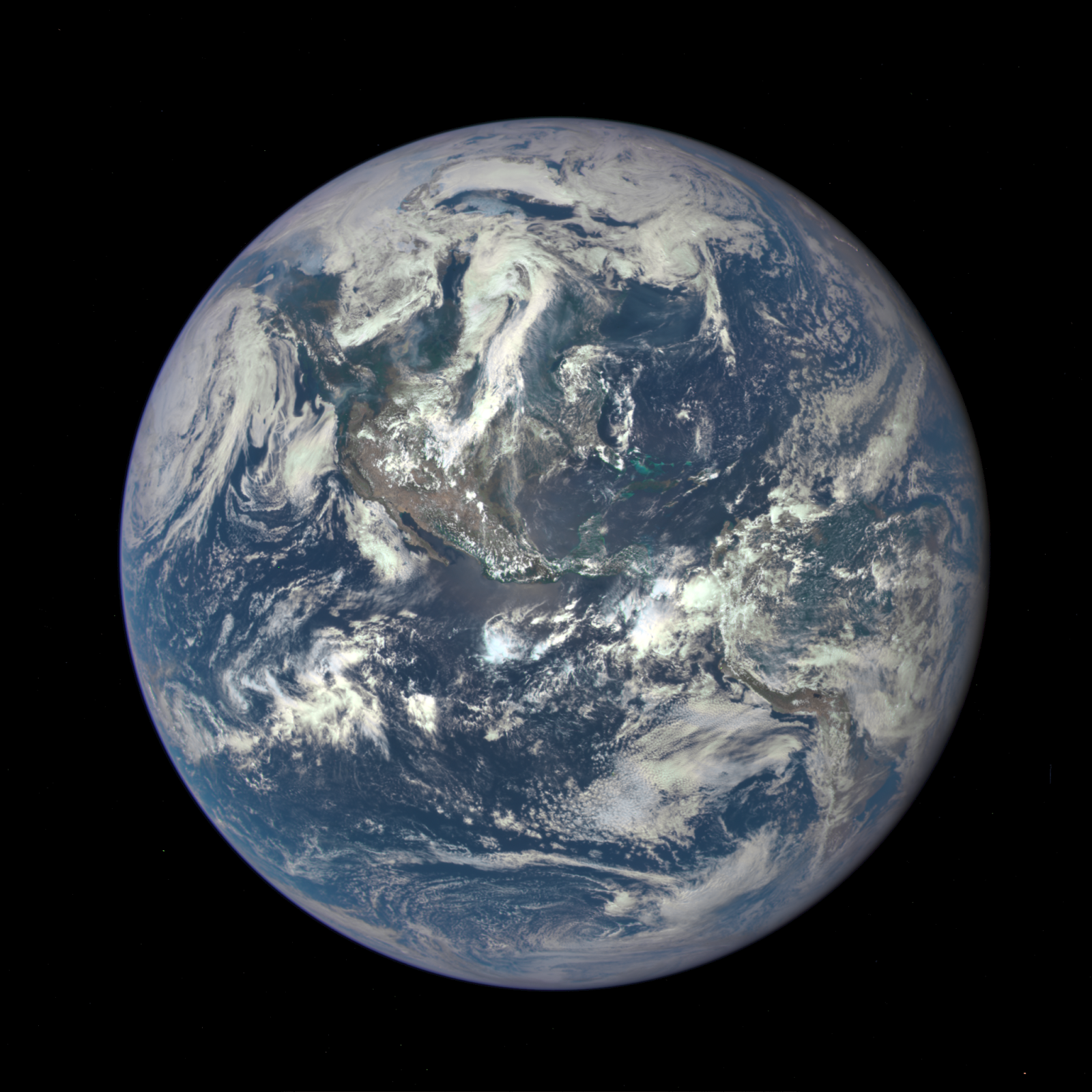 Earth from one million miles away.