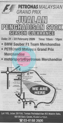 Petronas Malaysian Grand Prix Season Clearance