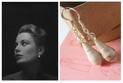 relydesign, grace kelly, drop, paper, earrings,