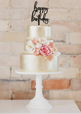 Happy Birthday cake topper