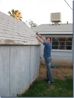 Shingling shed