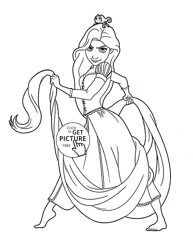 Download Top 10 Disney Princess Rapunzel Coloring Pages Design ...