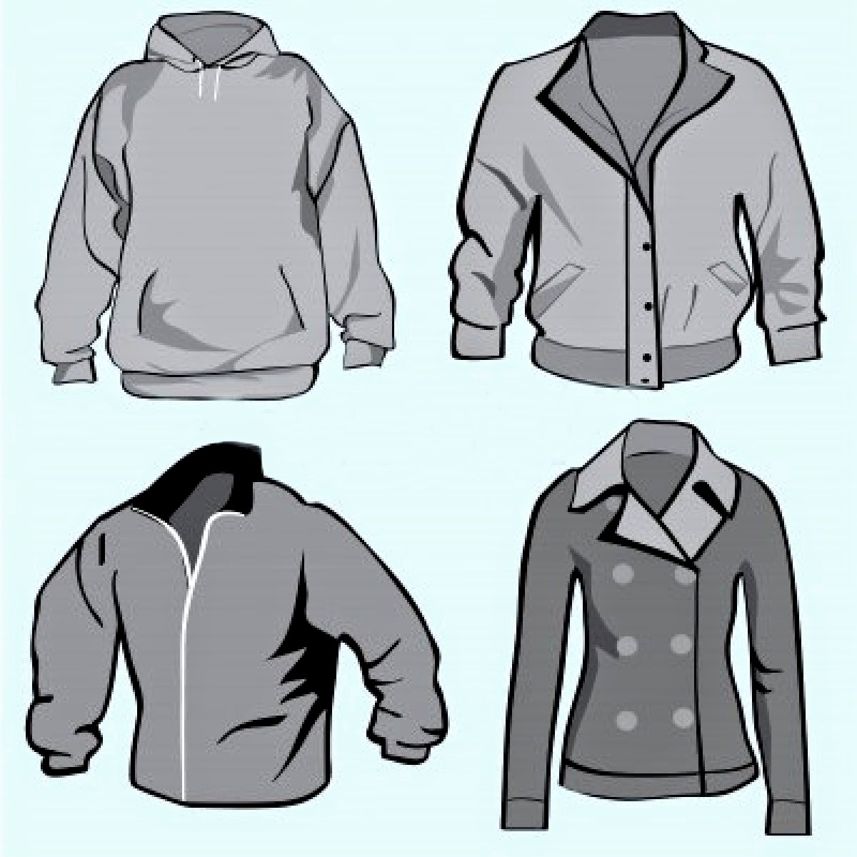 Contoh Koleksi Desain  Gambar Template  Jaket  Insya 