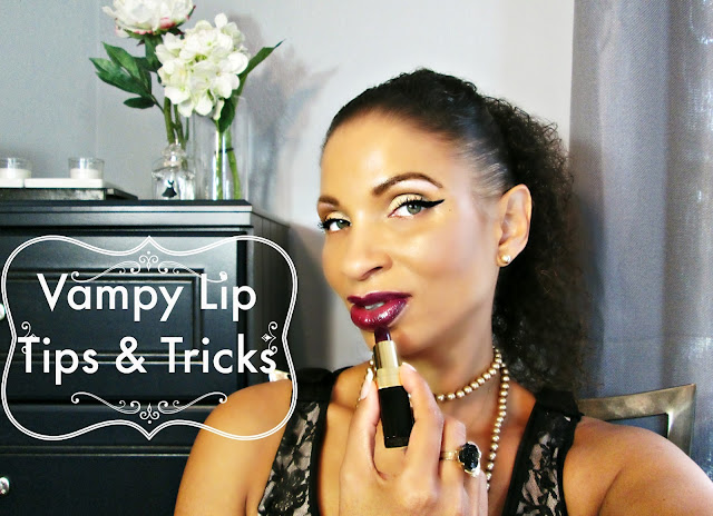 Makeup tutorial on how to get flawless Vampy lips