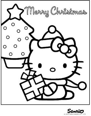 Download disney hello kitty christmas coloring pages | belogseppot