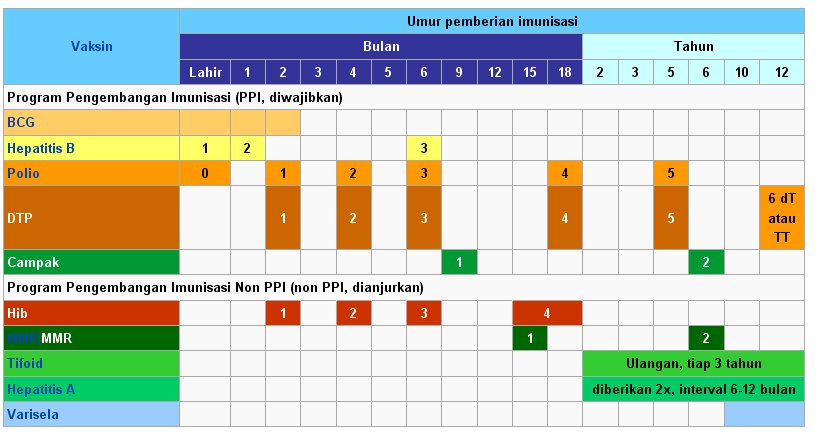 Kapan Anak Harus Di Imunisasi