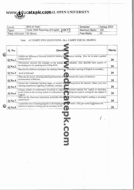 aiou-past-papers-bed-all-codes-pdf-download