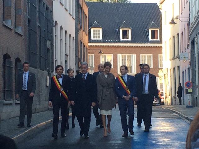 King Philippe of Belgium and Queen Mathilde of Belgium the opening ceremony of Mons 2015