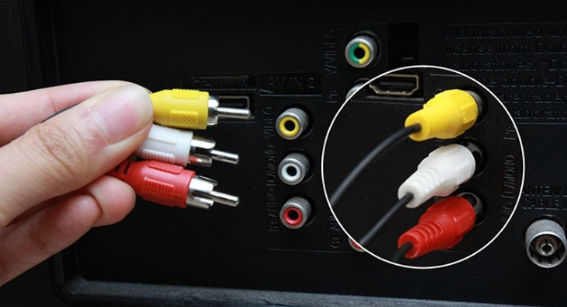 2. Kết nối camera với tivi bằng cáp Analog