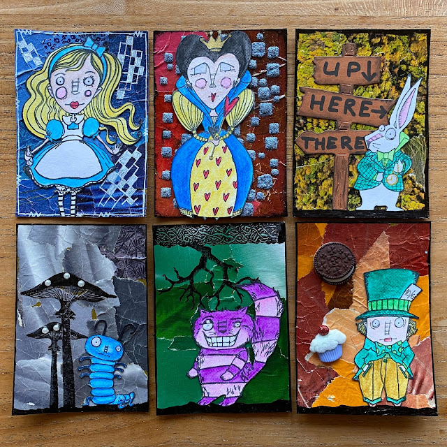 Alice in Wonderland ATC (Artist Trading Card)