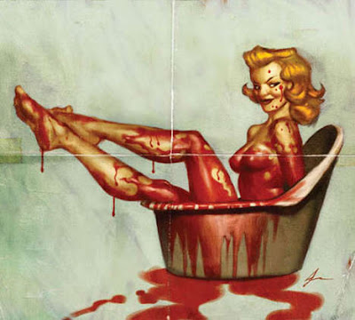 Rue Morgue's graphic designer Justin Erickson has created horror pinup 