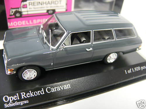 toy 1 43 Minichamps Opel Rekord A Caravan schiefergrau EUR 3495