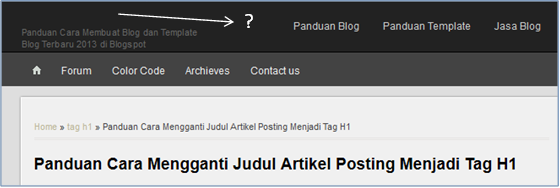 Cara Mengatasi dan Menampilkan Judul Blog Menghilang