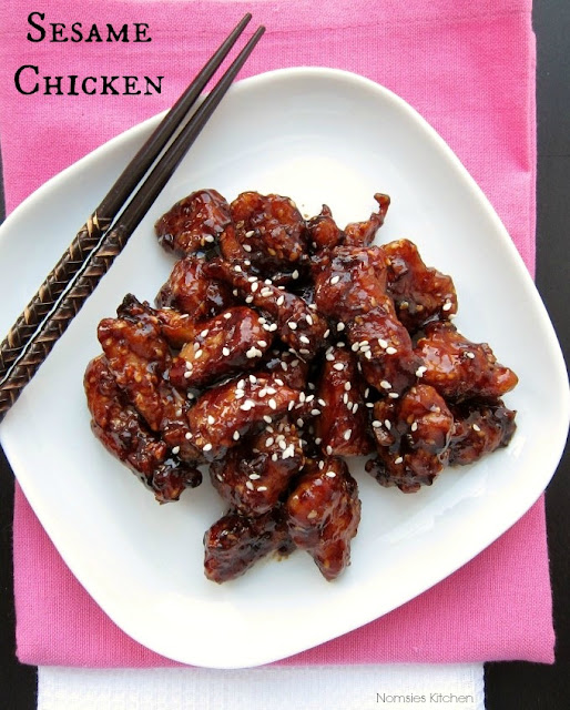 Sesame Chicken Recipe from Nomsies Kitchen