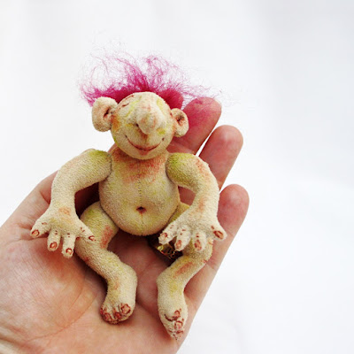 dingle baby Troll art doll