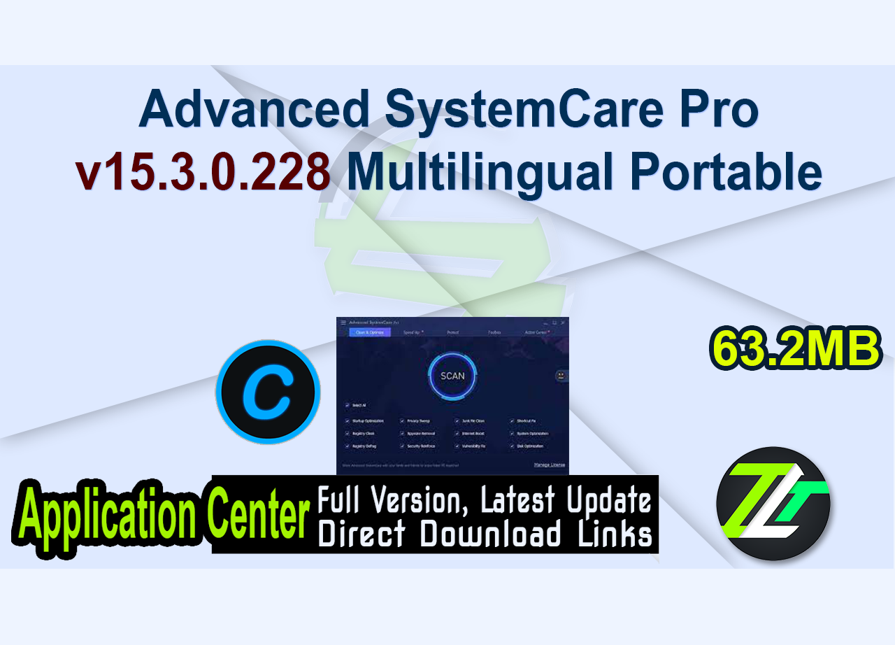 Advanced SystemCare Pro v15.3.0.228 Multilingual Portable