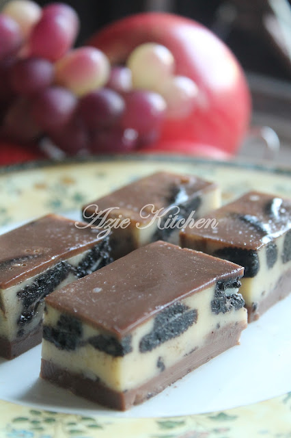 Agar Agar Milo Lapis Oreo Untuk Boy - Azie Kitchen