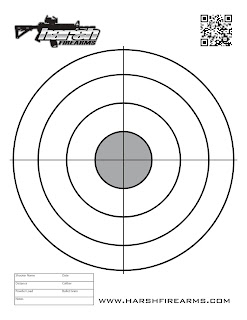 Круглая мишень с перекрестием. Circular target with crosshair