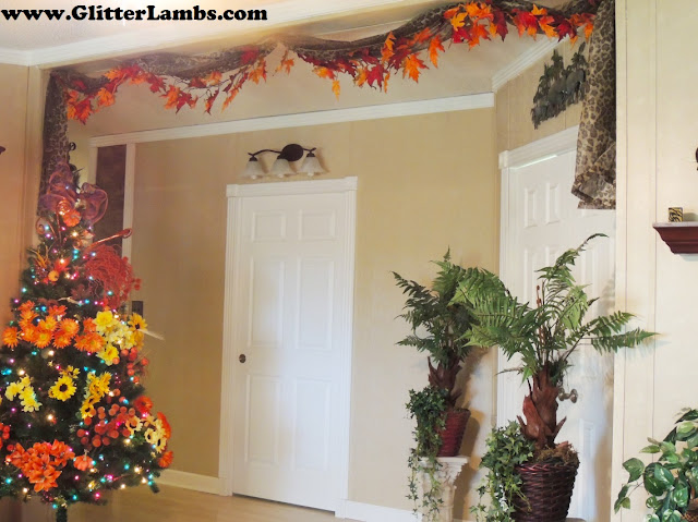 My Decorated Fall Christmas Tree by Glitter Lambs