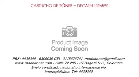 CARTUCHO DE TÓNER - DECAIM 1024590