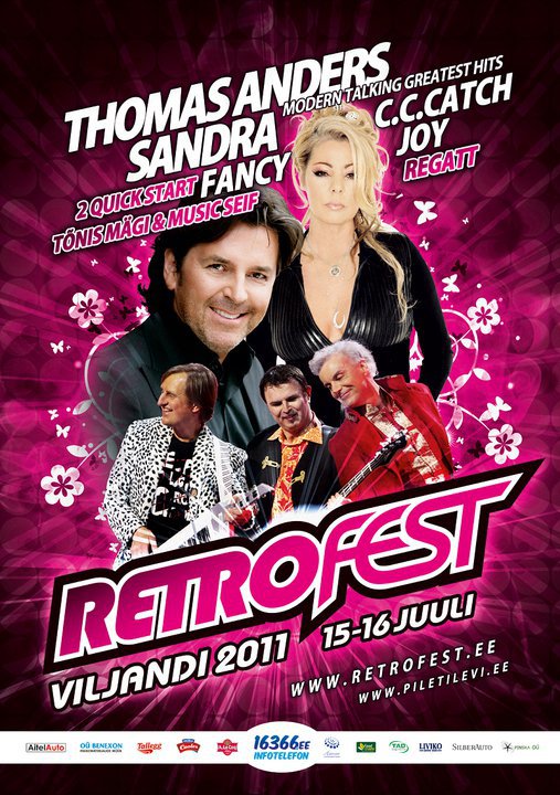 Thomas Anders & C.C.Catch & Sandra Juntos en un Festival de Estonia