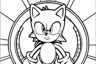 7 Printable Sonic Prime Coloring Pages | A Creative Journey for Fans of All Ages!