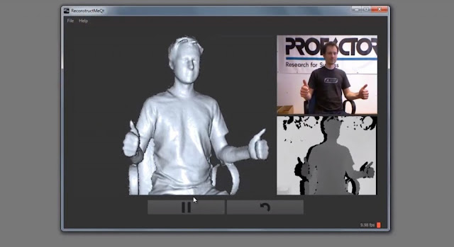 how to use reconstructme, reconstruct me 3d capture, kinect